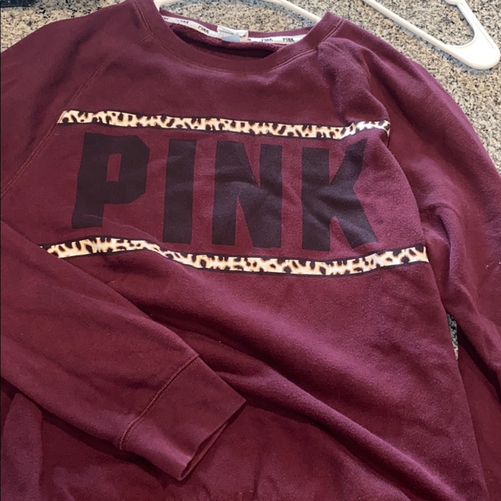 Maroon PINK sweatshirt